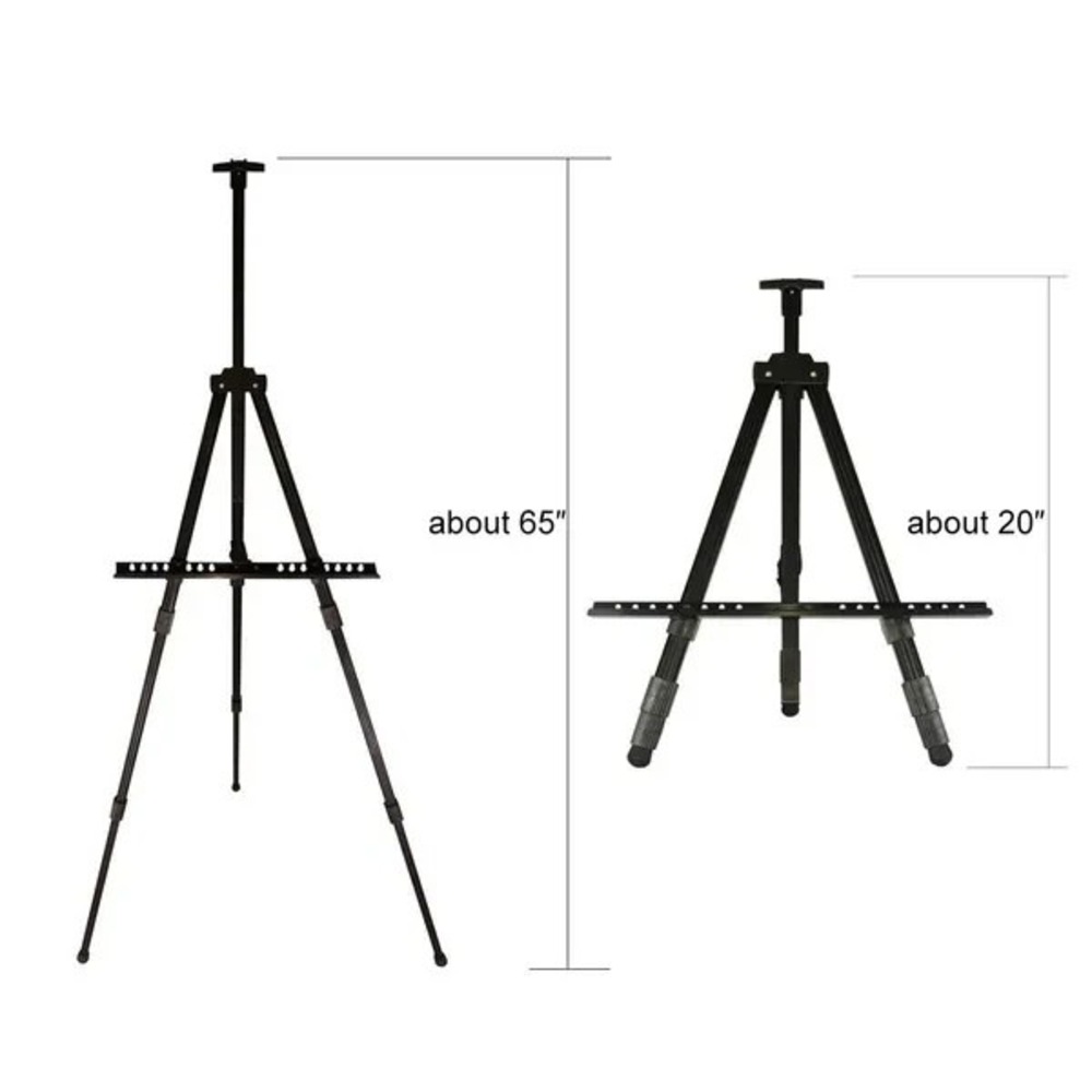 Transon Tripod Aluminum Table and Floor Easel 65 inch Lightweight Adjustable NEW